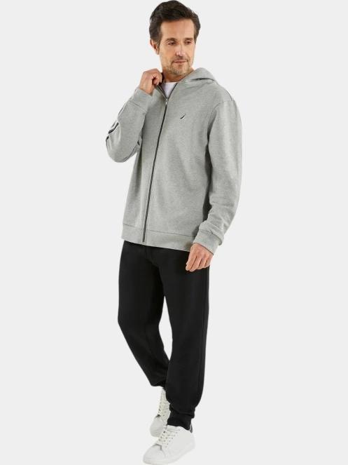 Nautica Danaus FZ Hoody férfi kapucnis pulóver szürke színben 5