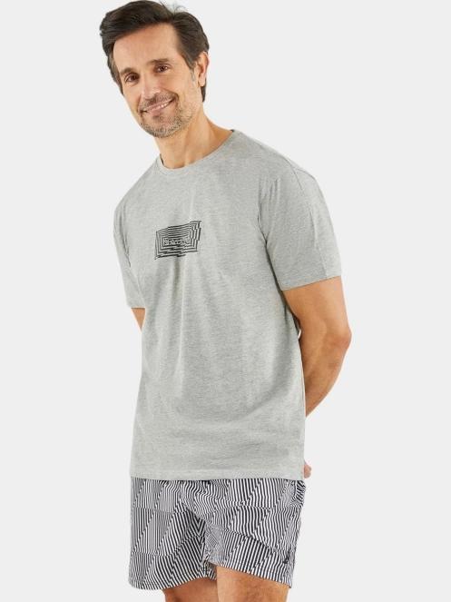 Nautica Honley T-Shirt férfi rövid ujjú póló szürke színben 2