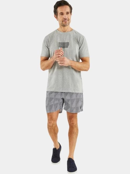 Nautica Honley T-Shirt férfi rövid ujjú póló szürke színben 5
