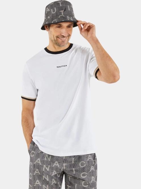 Nautica Kemp T-Shirt férfi rövid ujjú póló fehér színben 2