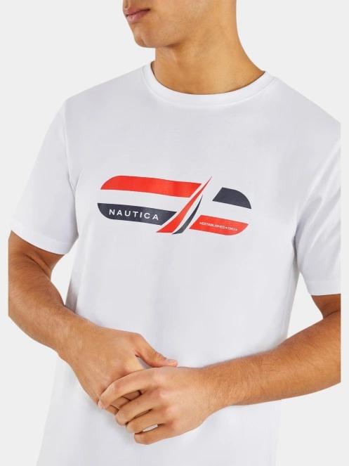 Nautica Gorgon T-Shirt férfi rövid ujjú póló fehér színben 4