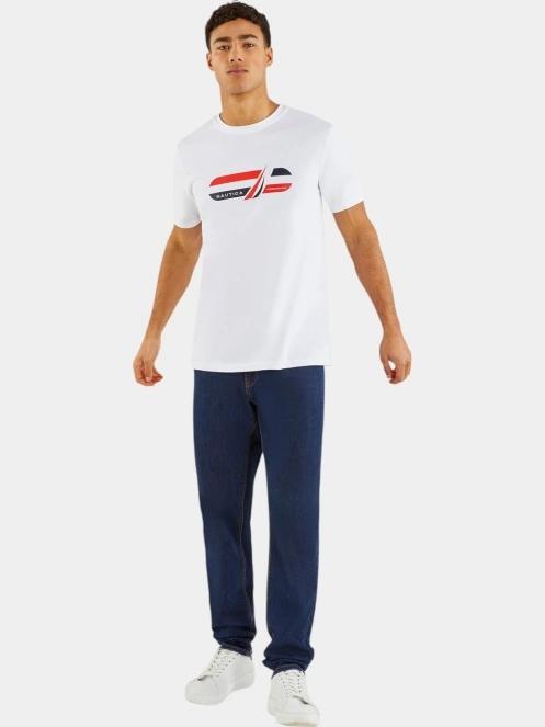 Nautica Gorgon T-Shirt férfi rövid ujjú póló fehér színben 5