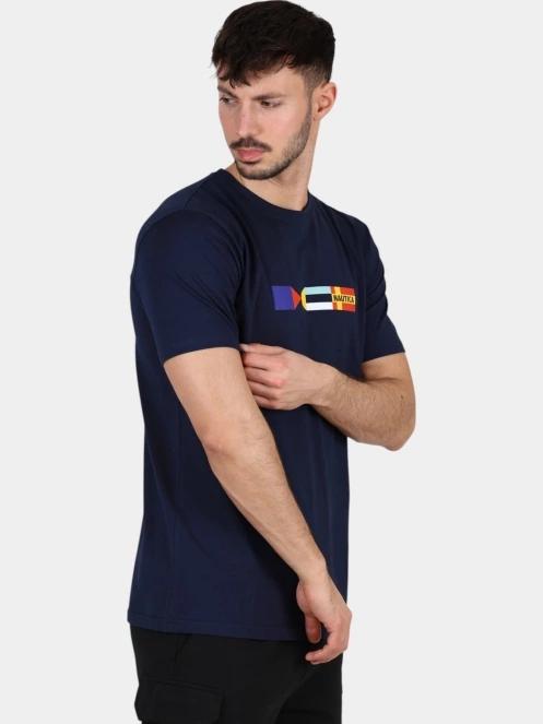 Nautica Federico T-Shirt férfi rövid ujjú póló sötétkék színben 5