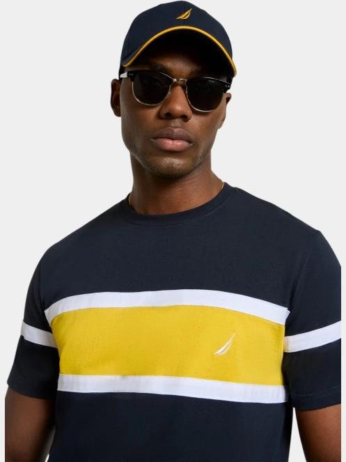Nautica Mikhail T-Shirt férfi rövid ujjú póló sötétkék színben 5