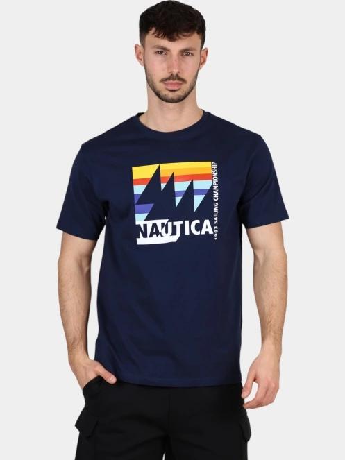 Nautica Jurgen T-Shirt férfi rövid ujjú póló sötétkék színben 2