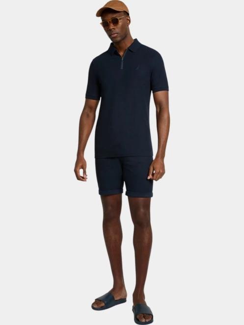 Nautica Amalfi Slim Fit Polo Shirt férfi galléros póló sötétkék színben 4