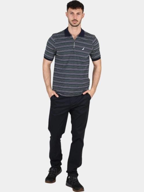 Nautica Umberto Slim Fit Polo Shirt férfi galléros póló sötétkék színben 6