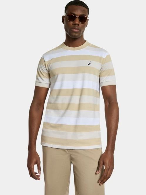 Nautica Salvatore T-Shirt férfi rövid ujjú póló homok színben 2