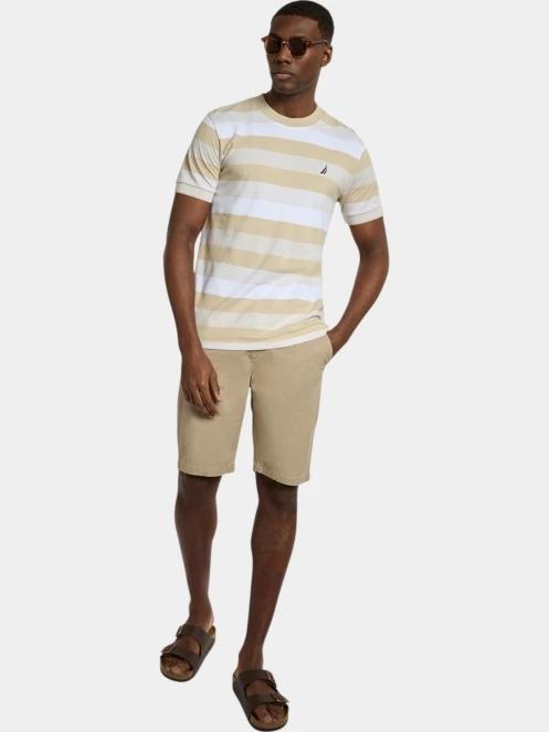 Nautica Salvatore T-Shirt férfi rövid ujjú póló homok színben 4