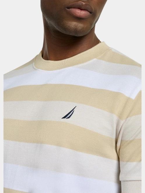 Nautica Salvatore T-Shirt férfi rövid ujjú póló homok színben 5