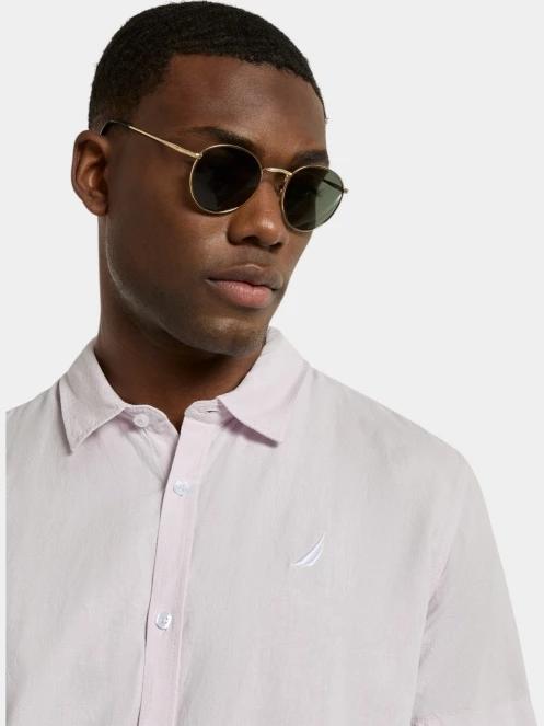 Nautica Andre SS Shirt férfi rövid ujjú ing lila színben 5