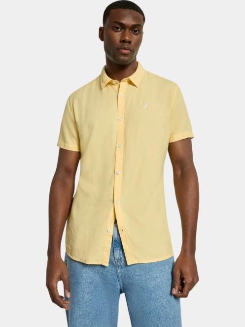 Nautica Andre SS Shirt férfi rövid ujjú ing sárga színben 2