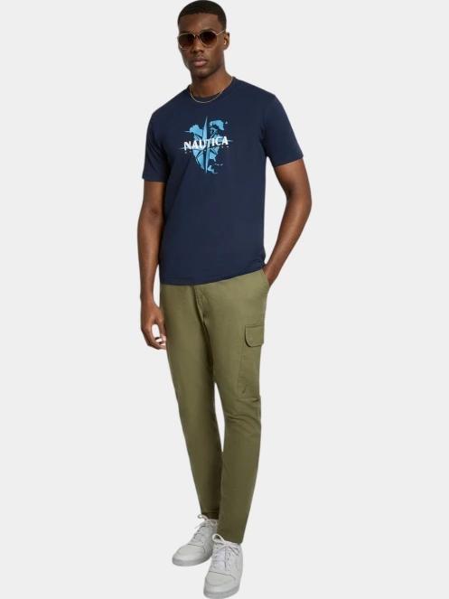 Nautica Tomi T-Shirt férfi rövid ujjú póló sötétkék színben 4