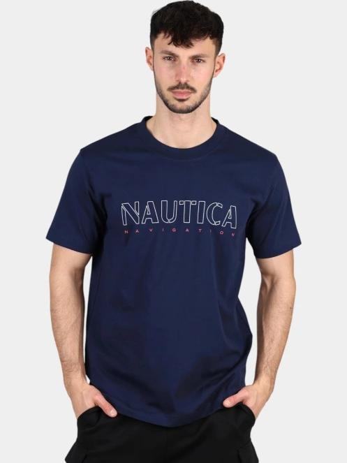 Nautica Cook T-Shirt férfi rövid ujjú póló sötétkék színben 2