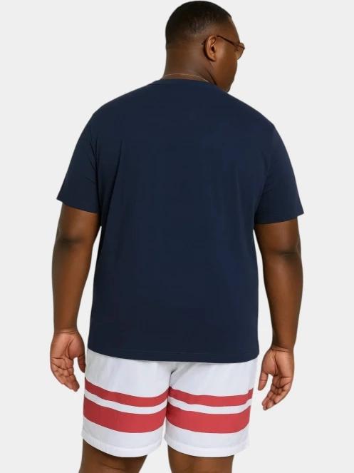 Nautica Cook B&T T-Shirt férfi rövid ujjú póló sötétkék színben 3
