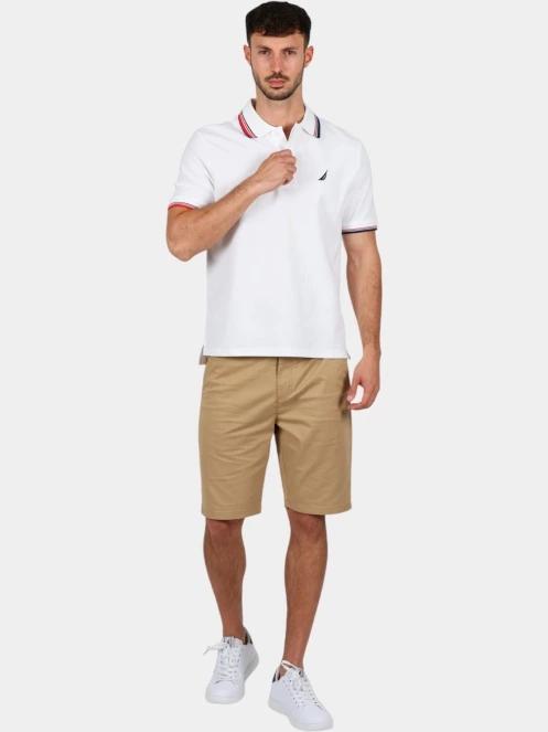 Nautica Atabay Polo Shirt férfi galléros póló fehér színben 4