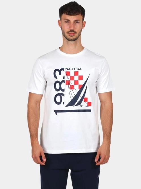Nautica Vale SS T-Shirt férfi rövid ujjú póló fehér színben 2