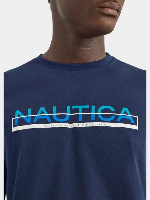Nautica Koa SS T-Shirt férfi rövid ujjú póló sötétkék színben 5