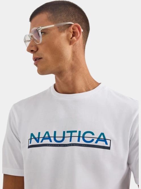Nautica Koa SS T-Shirt férfi rövid ujjú póló fehér színben 5