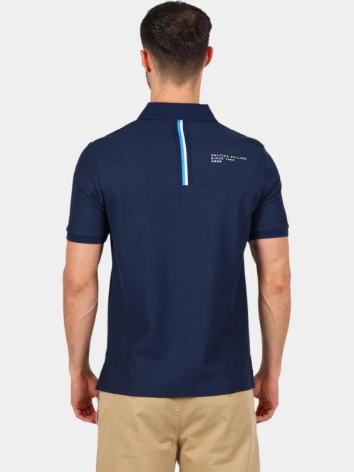Nautica Seton Polo Shirt férfi galléros póló sötétkék színben 4