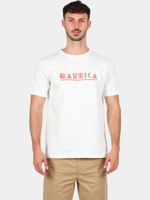 Nautica Drift SS T-Shirt férfi rövid ujjú póló fehér színben 2