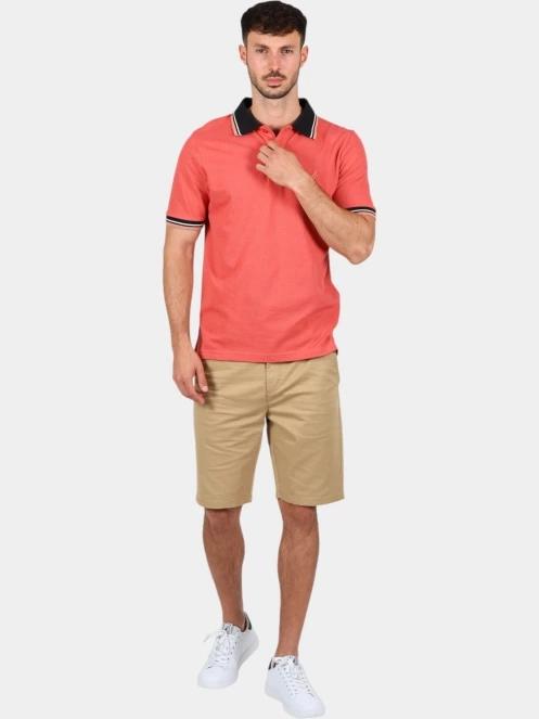 Nautica Bayer Polo Shirt férfi galléros póló piros színben 5