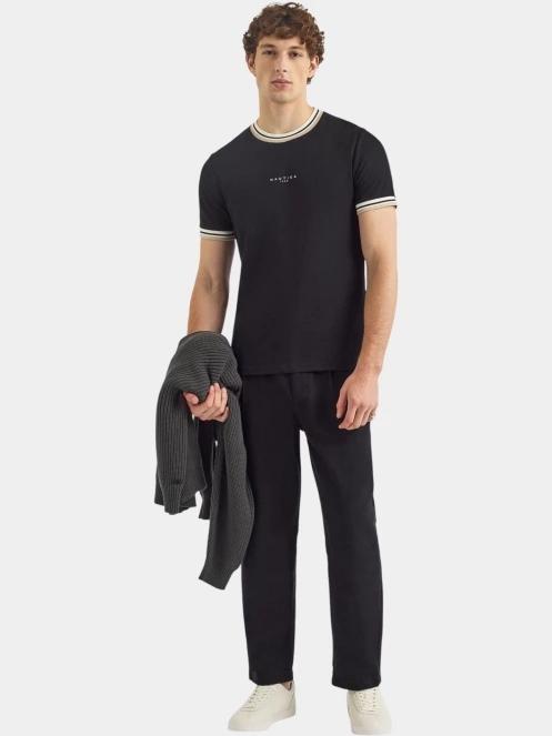 Nautica Seaton T-Shirt férfi rövid ujjú póló fekete színben 4