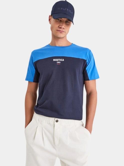Nautica Celeste T-Shirt férfi rövid ujjú póló kék színben 2
