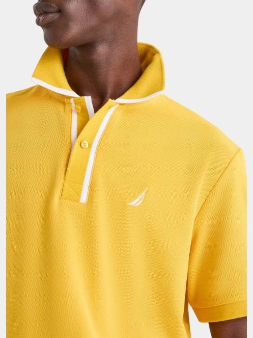 Nautica Pelagia Polo Shirt férfi galléros póló sárga színben 5