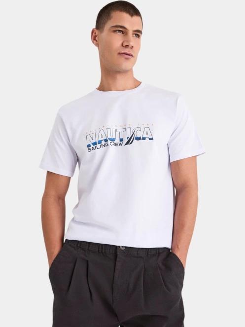 Nautica Onda T-Shirt férfi rövid ujjú póló fehér színben 2