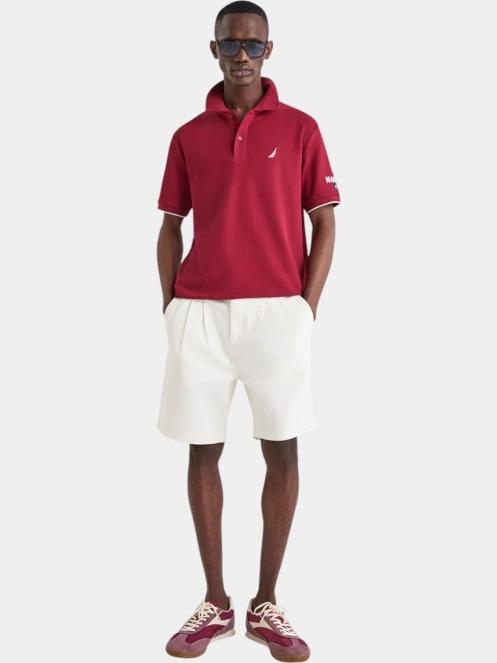 Nautica Azura Polo Shirt férfi galléros póló piros színben 4
