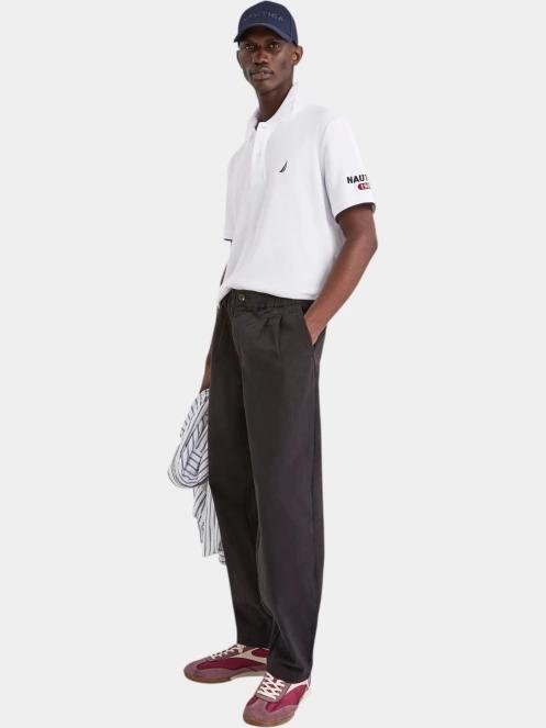 Nautica Azura Polo Shirt férfi galléros póló fehér színben 4