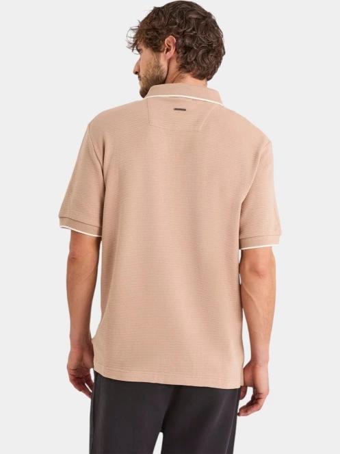 Nautica Bruma Short Sleeve Polo férfi galléros póló barna színben 3