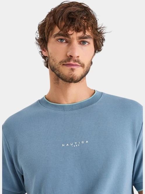 Nautica Urma T-Shirt férfi rövid ujjú póló kék színben 5