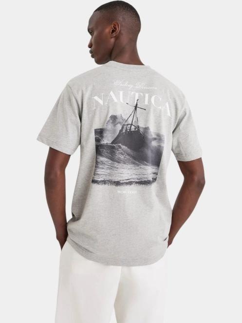 Nautica Kokay T-Shirt férfi rövid ujjú póló szürke színben 3