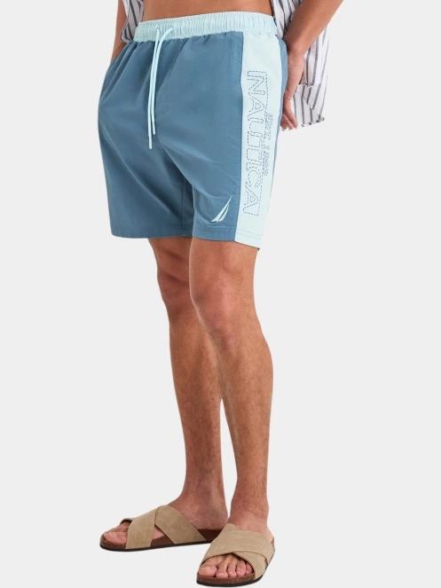 Nautica Derwent 7” Swim Short férfi fürdőnadrág kék színben 2
