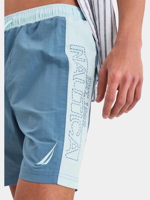 Nautica Derwent 7” Swim Short férfi fürdőnadrág kék színben 5