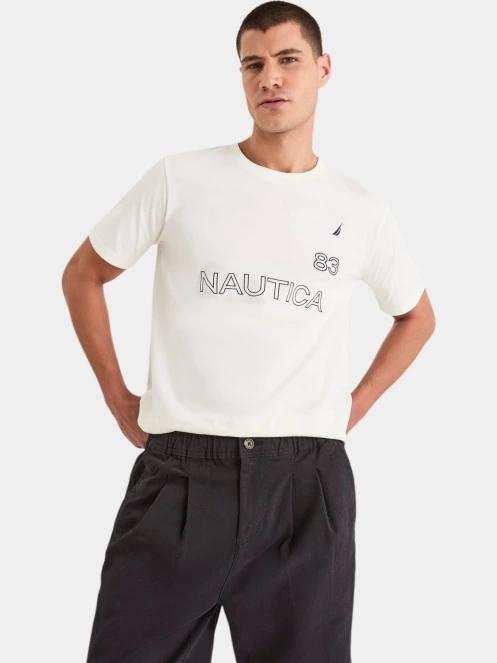 Nautica Aire T-Shirt férfi rövid ujjú póló fehér színben 2