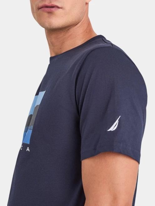Nautica Tay T-Shirt férfi rövid ujjú póló sötétkék színben 6