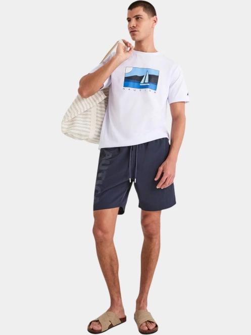 Nautica Tay T-Shirt férfi rövid ujjú póló fehér színben 4