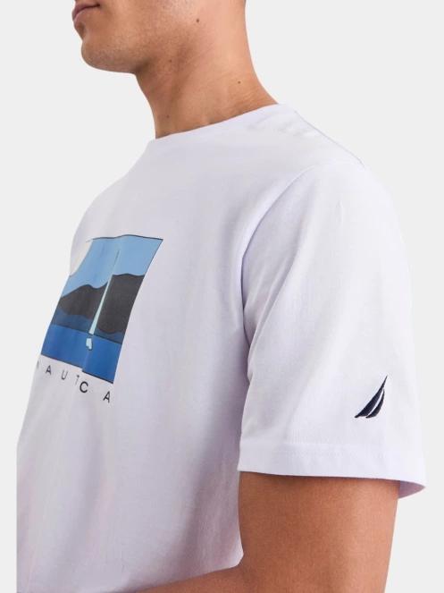 Nautica Tay T-Shirt férfi rövid ujjú póló fehér színben 5