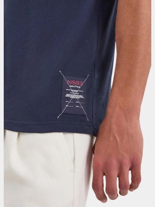 Nautica Indus T-Shirt férfi rövid ujjú póló sötétkék színben 5