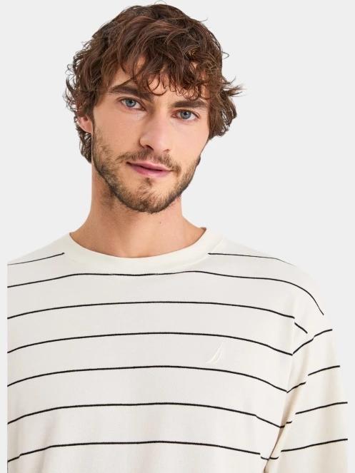 Nautica Bahai T-Shirt férfi rövid ujjú póló homok színben 5