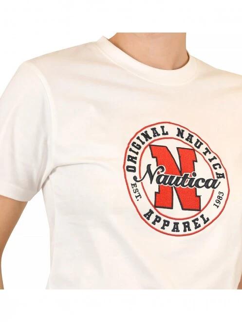 Nautica Beau Crop T-Shirt női rövid ujjú póló fehér színben 6