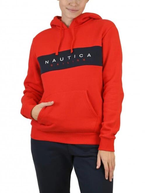 Nautica Lora OH Hoody női kapucnis pulóver piros színben 2