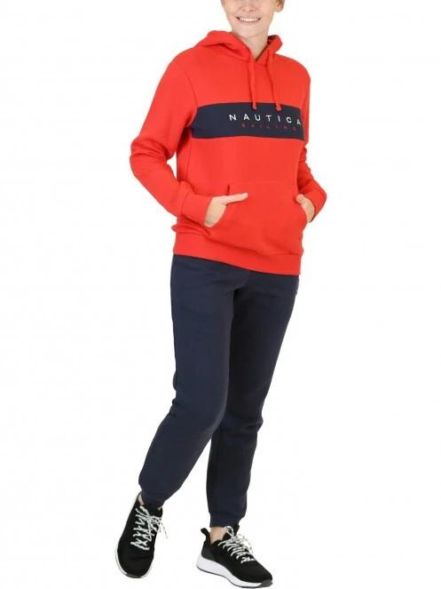 Nautica Lora OH Hoody női kapucnis pulóver piros színben 5