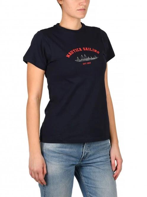 Nautica Mirais T-Shirt női rövid ujjú póló sötétkék színben 2