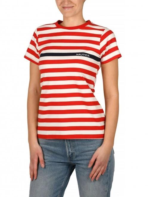 Nautica Hayden T-Shirt női rövid ujjú póló piros színben 2