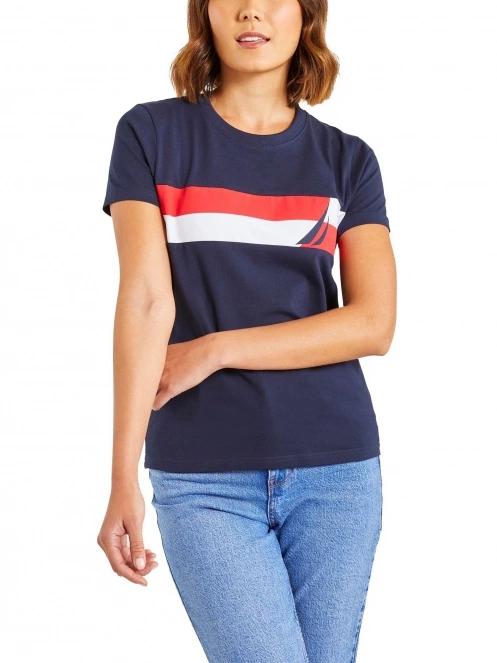 Nautica Alerie T-Shirt női rövid ujjú póló sötétkék színben 2