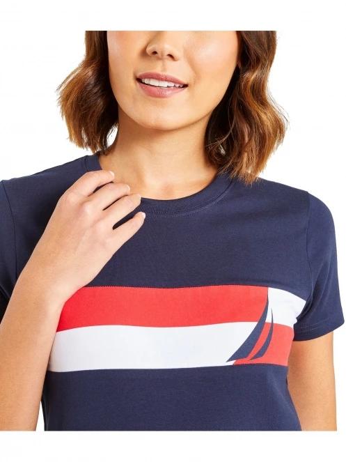 Nautica Alerie T-Shirt női rövid ujjú póló sötétkék színben 5